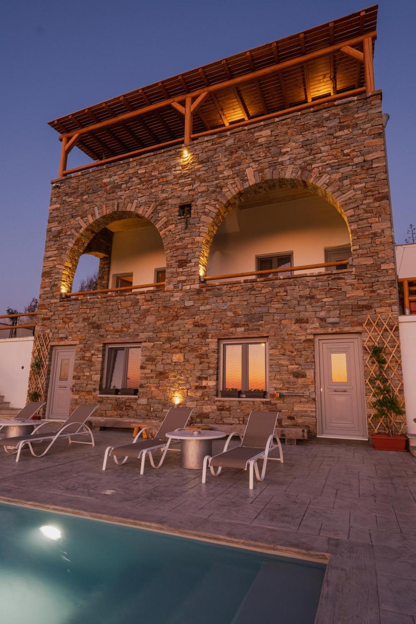 Villa Papa Glinado Naxos Exteriör bild