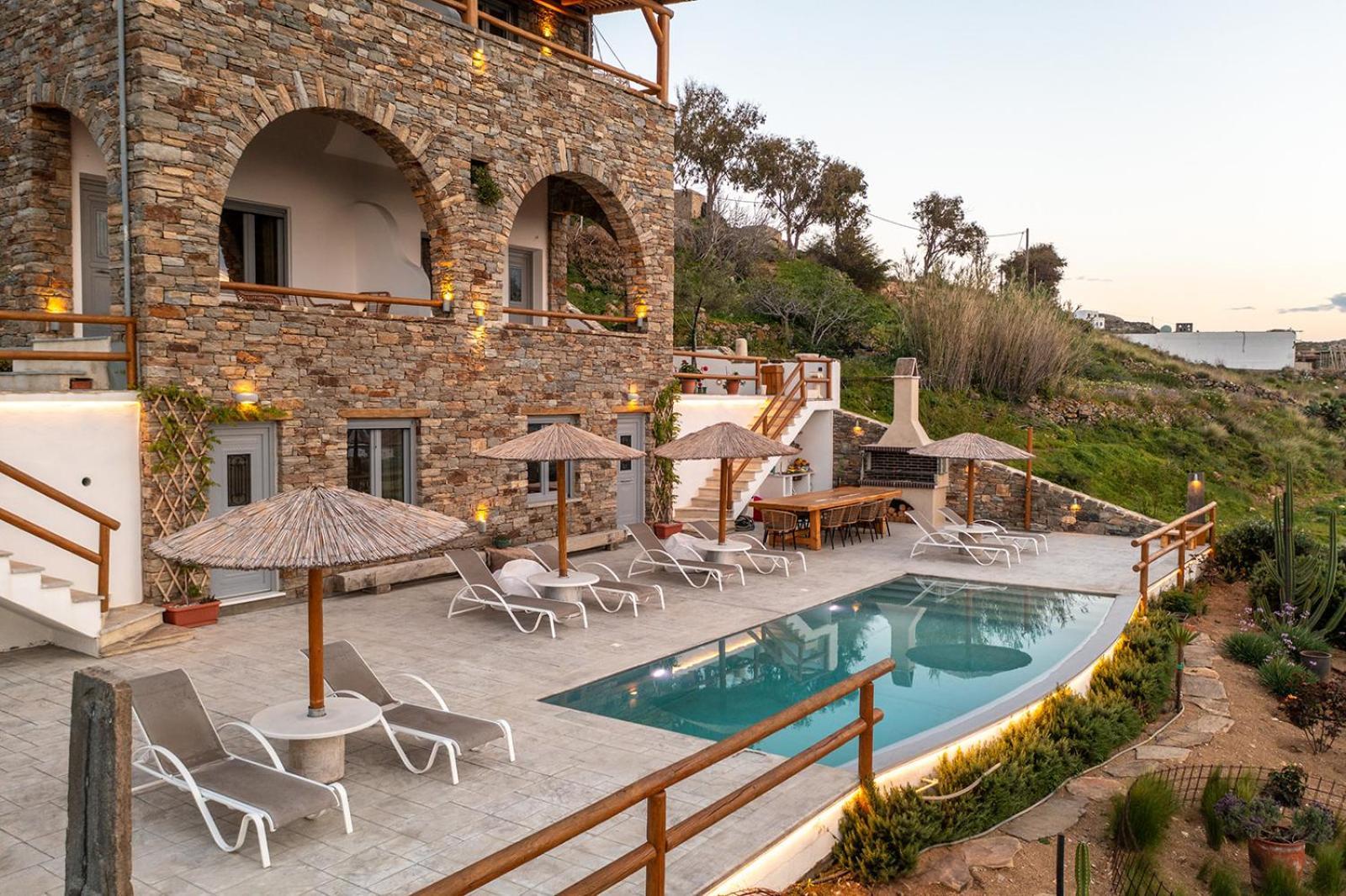 Villa Papa Glinado Naxos Exteriör bild
