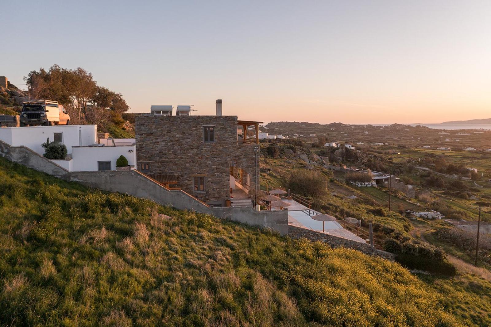 Villa Papa Glinado Naxos Exteriör bild