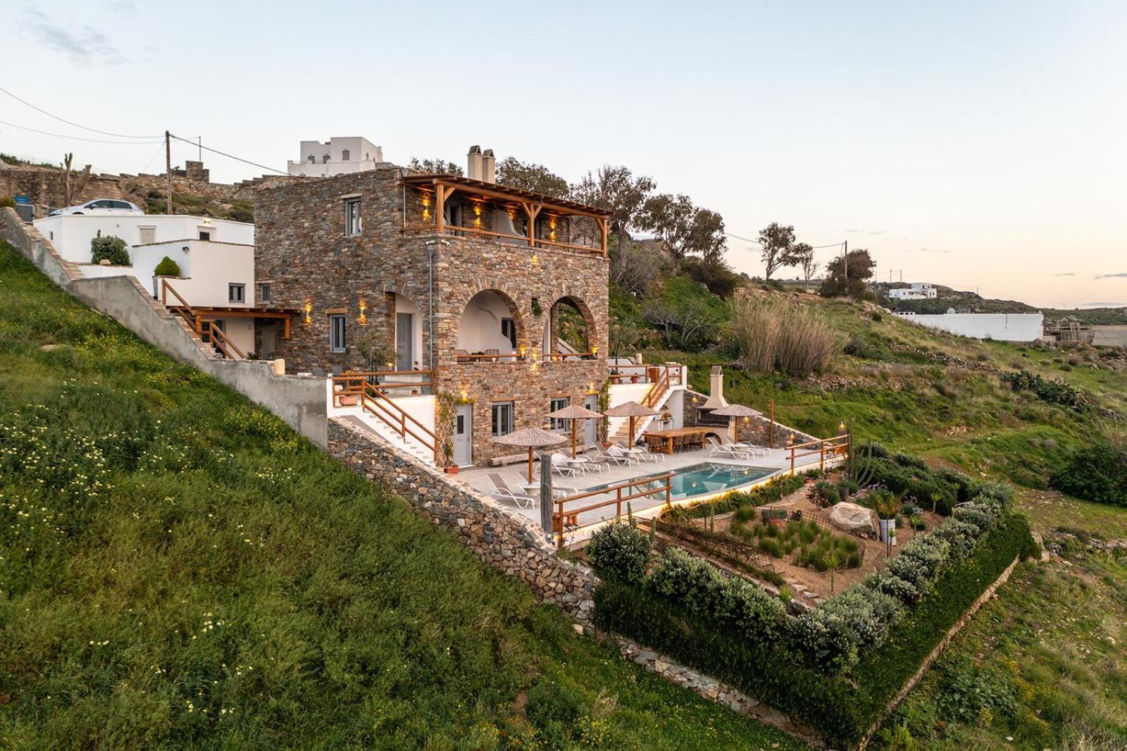 Villa Papa Glinado Naxos Exteriör bild