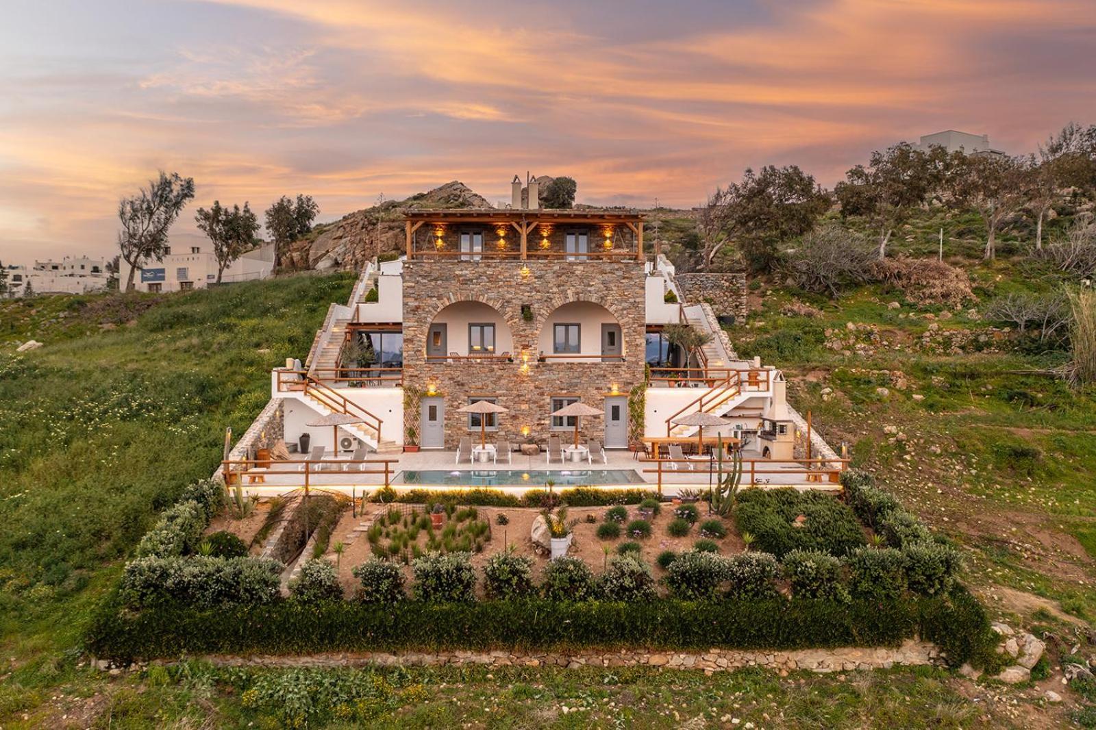 Villa Papa Glinado Naxos Exteriör bild